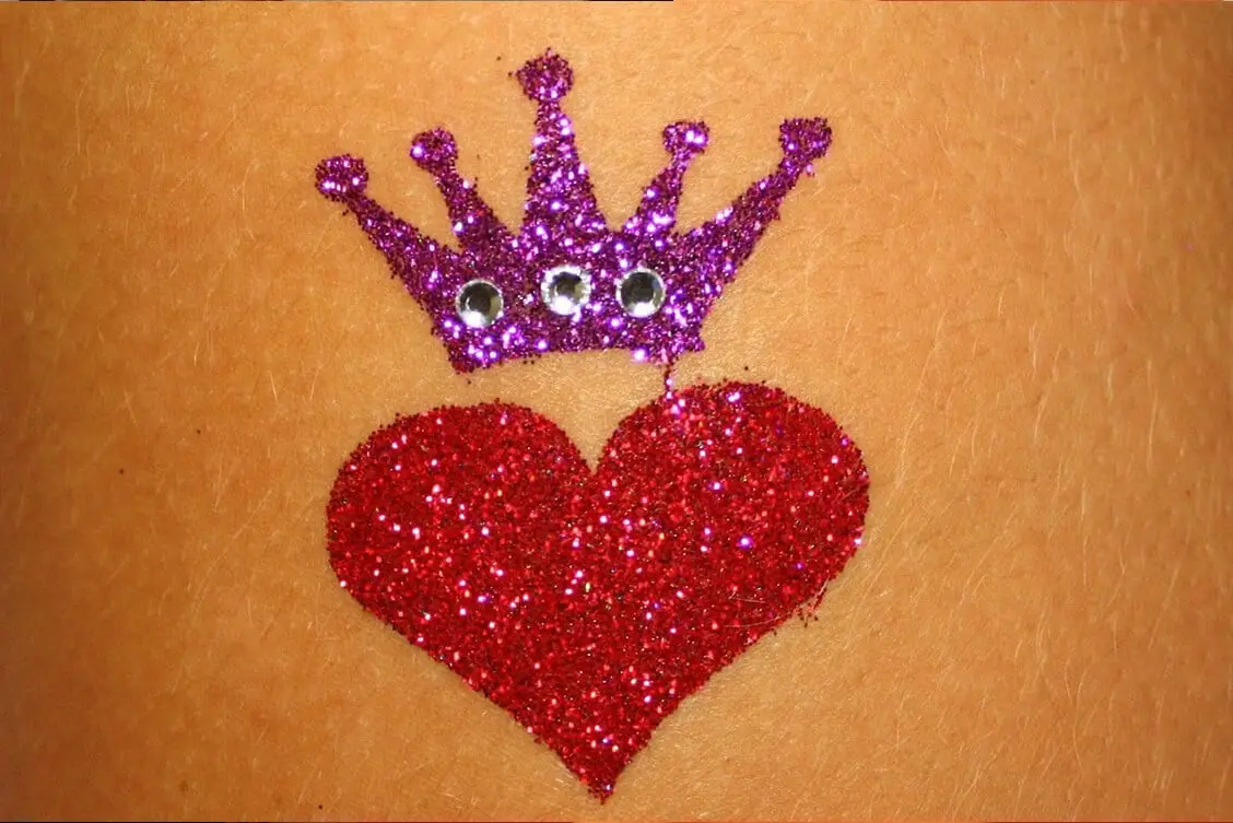 Glitter tattoo Oranjevereniging Stolwijk